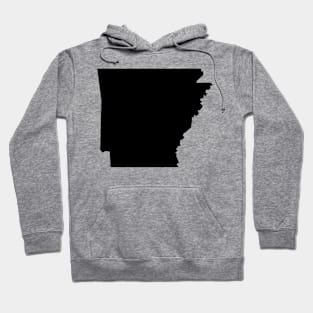 Arkansas map in black Hoodie